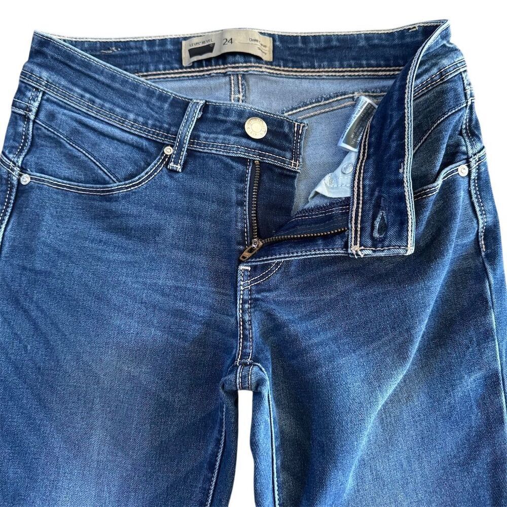 Levi's Revel Demi Curve Skinny Jeans Size 24 Blue Denim Medium Wash - Picture 3 of 11